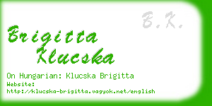 brigitta klucska business card